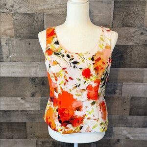Kasper Floral Tank Top Size 4P